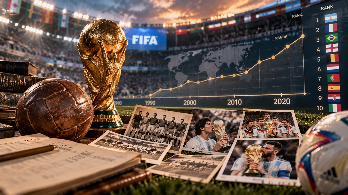 Wie sich die FIFA-Weltrangliste über Jahrzehnte entwickelte