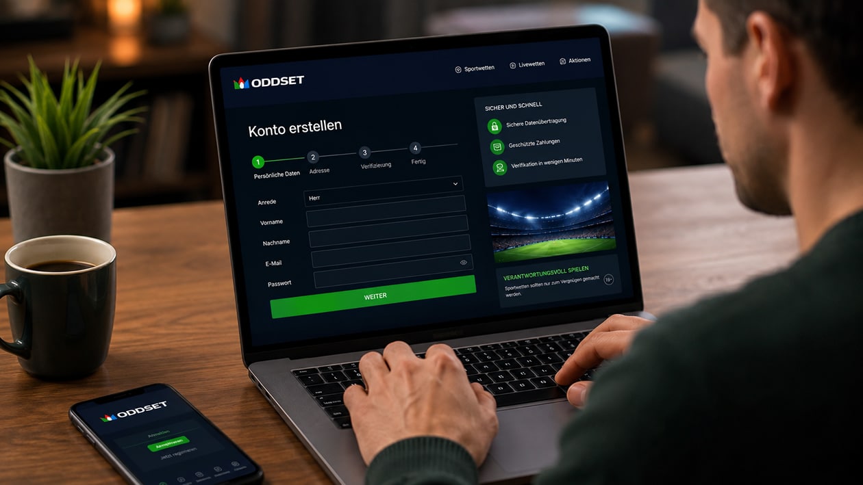 Registrierung und Verifizierung bei ODDSET