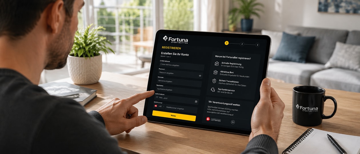 Registrierung bei FortunaBet