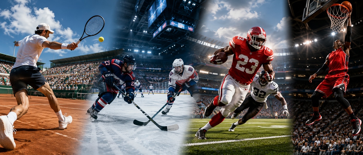 Sportwetten auf Tennis, Eishockey und US-Sport
