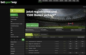 Betway Sportwetten Webseite