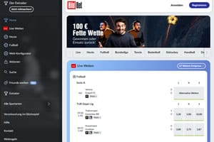 Webseiten Screenshot des Anbieters