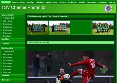 TSV Chemie Premnitz Webseite